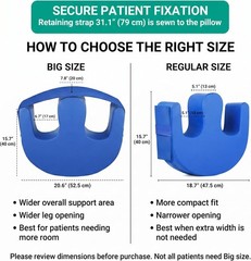 U-Shaped Turning Pillow, Patient Turning Device after Surgery, Big Size 20.6″