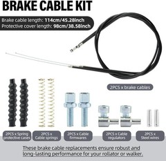 14Pcs Brake Cable Parts for Walkers Replace, Drive Rollator Replacement Parts wi