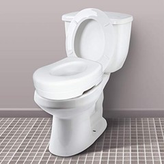 Adds 5 Inches of Height, Elevated and 5 Inch (Pack of 1) Toilet Seat Riser