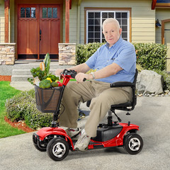 4 Wheel Mobility Scooter Electric Power Mobile Wheelchair W/ Basket for Seniors