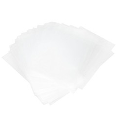 100Pcs Ice Cream Bags Transparent Rectangular Shape Candy Chocolate Bags For-DSO