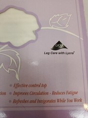 Rockers Cherokee True Support Compression Pantyhose 70 Den White Size Small NEW