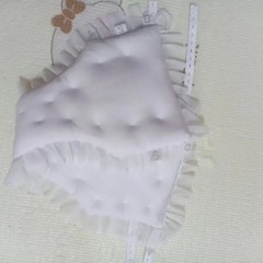 Handmade Cotton Blended Panty ABDL With Holes Lace Hem Puffy Sleek-Proof Briefs