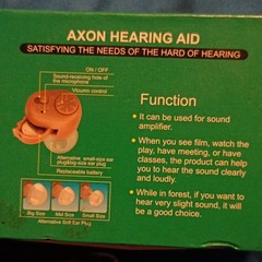 AXON K-86 In-Ear (ITE) Hearing Aid, Beige, Replaceable Battery, Ear Plugs
