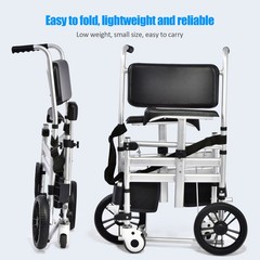 4 Wheels Commode Chair Padded Sea Multifunction Adjustable Height Raised Toilet
