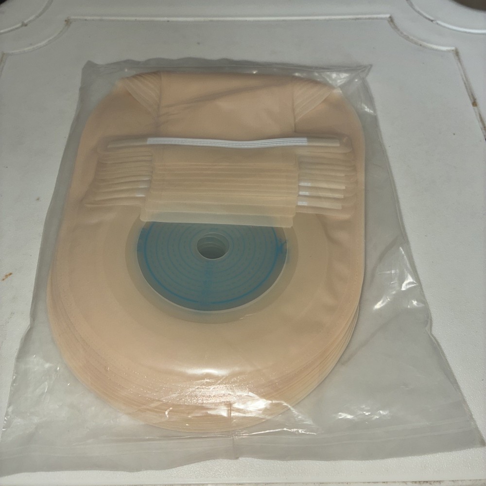 Lot Of 10 Colostomy Bags – One Piece Drainable Pouches Ostomy Bags w/ Closure