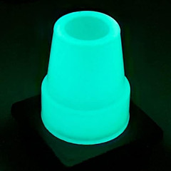 2 Pcs: 3/4″ (19Mm) Glow in the Dark Rubber Tips Ferrules for Walking Canes – Whi