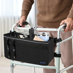 ZHCHG Walker Basket for Seniors, Walker Accessories Bag for Folding Walker | Lar