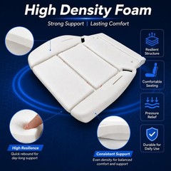 Driver or Passenger Side Bottom Seat Foam Cushion Compatible with Chevy Silve…