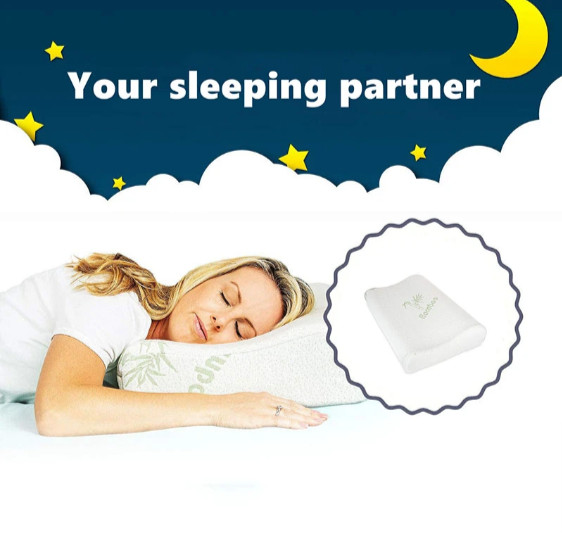 PEIDUO soft memory foam orthopedic pillow for back and side sleep with cover