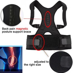 Men Women Magnetic Posture Corrector Adjustable Back Support Brace Belt