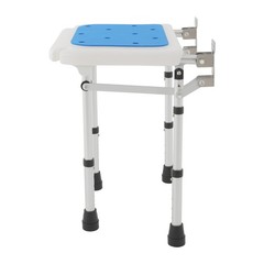 Rectangular Shower Folding Seat For Wall Mounting, Height-adjustable Shower Seat