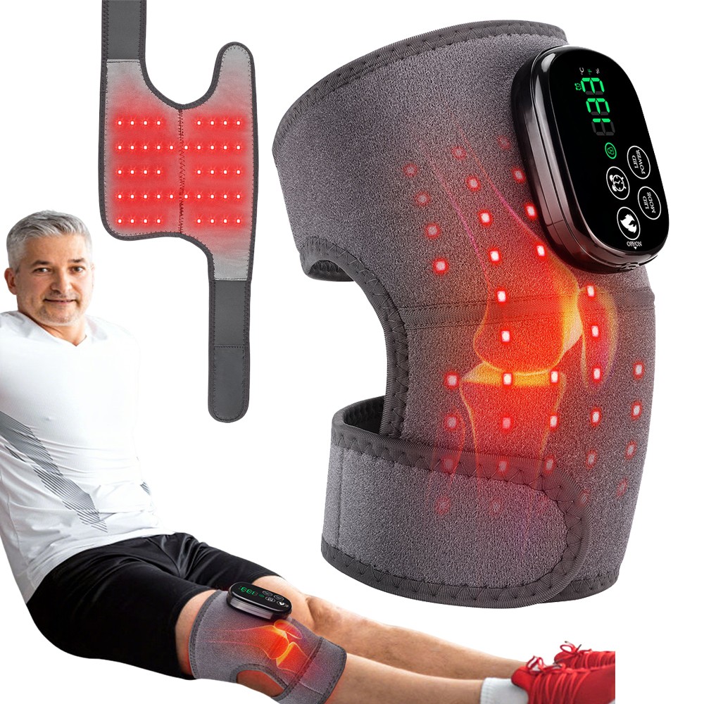 Electric Knee Massager Shoulder Brace with Red Light Therapy 5 Heating Levels US