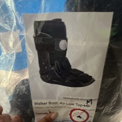 Össur Form Fit Air Walker Low Top Boot Adjustable Black Size M