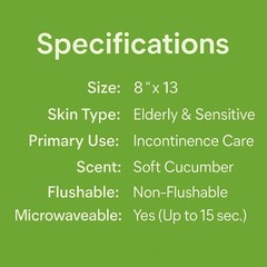 Adult Wipes Extra Large Scented – Skin-Friendly Incontinence Wet Wipes for Ad…