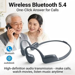 Bluetooth 5.4 Bone Conduction Hearing Assist Magnetic Charge For Elderly