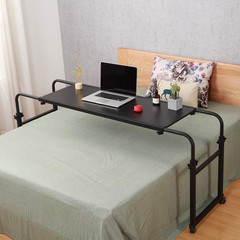 Rolling Overbed Table with Wheels Adjustable 55″-83″ Laptop Stand Black 350 lb
