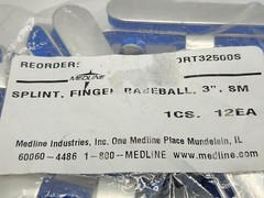 Medline Finger Splint Baseball 3″ Small Pack Of 12