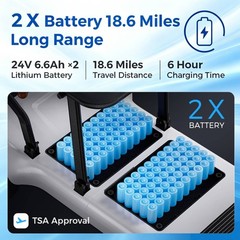 2026 Foldable 4-Wheel Mobility Scooter Seniors Adults 18.6 Mile Airline Approved