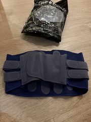 NEENCA Adjustable Waist/Back Brace Belt Size M Blue/Gray Stabilization