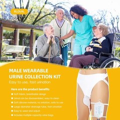 Men Wearable Urinal Reusable Protable Silicone Urine 2000ml 1000ml 500ml Leg Bag