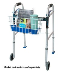 Extra-Thick Walker Basket Clear Plastic Insert/Tray/Cup Holder – All Colors