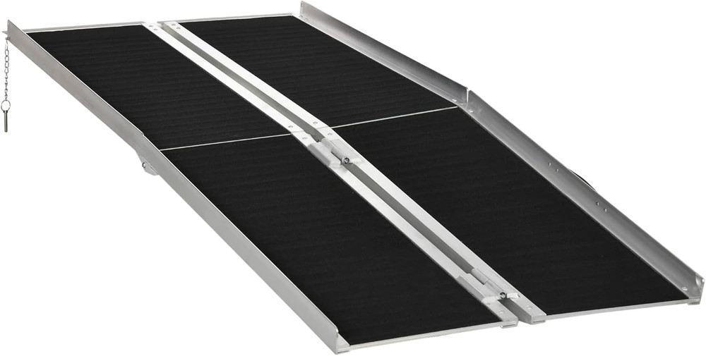 6FT Folding Aluminum Wheelchair Ramp – Non-Slip, 594Lbs Capacity, FSA/HSA Eligib