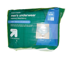 Up & Up Mens Underwear Diaper Small Medium 28-40 20 Count