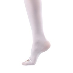 invera Thigh High Compression Stockings, Unisex Ted Hose Socks, Medium, White