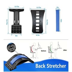 4 Level Back Stretcher, Adjustable Lumbar Support Board & Back Cracker, Low Back