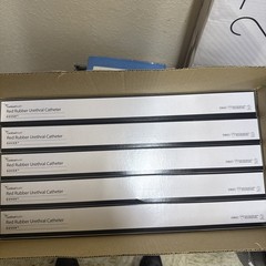 RED RUBBER URETHRAL CATHETER FR 14. 120 Pcs STERILE. UNOPENED BOX