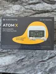 Audien Atom X OTC Hearing Aids – New In Sealed Box