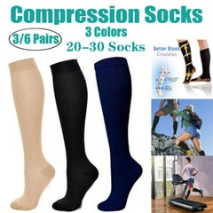 15-20 mmHg Compression Graduated Support Socks Knee Hight Men’s Women’s S/M-L/XL