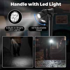 New Folding Walking Cane with LED Light Adjustable Walking Stick