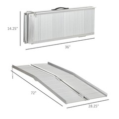 6ft Portable Handicap Temporary Wheelchair Ramp for Home Steps Stairs Doorways