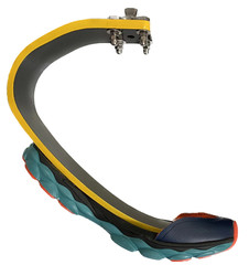 Carbon Fiber Running Blade Prosthetic Foot for Active Use and Trainin 44-130kg