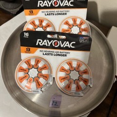RAYOVAC 16-Pack Size 13 Hearing Aid Batteries 2 Packs