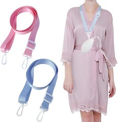 Post-Mastectomy Shower Lanyards – 2 Pack Adjustable Drain Holders in Pink & Blue