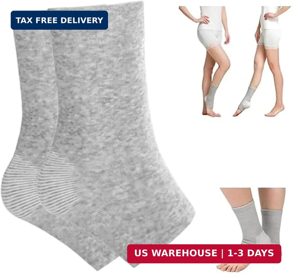 Bamboo Fiber Compression Socks for Men & Women – Ultra Soft & Breathable Ankle F