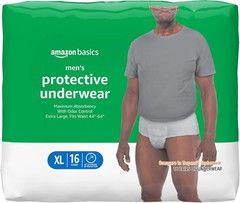 Maximum Absorbency Men’s Incontinence Underwear with Leak & Odor Control