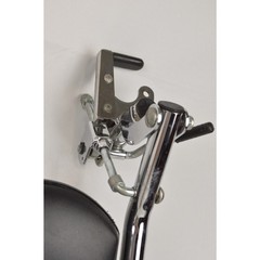 Invacare T94HC-3778 Adjustable Clip-On Footrests Pair Chrome For Wheelchair
