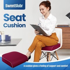 Versatile Memory Foam Seat Cushion – Tailbone Relief for Car, Office & Airplane