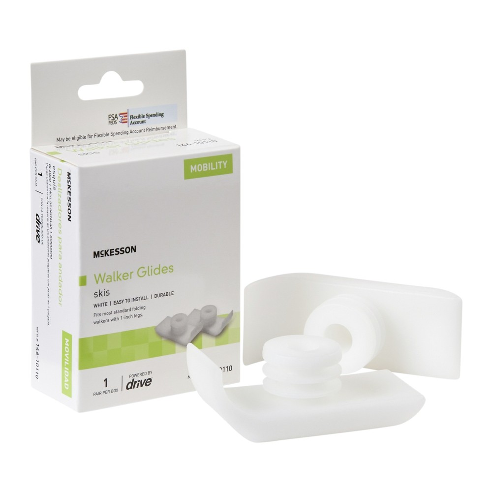 McKesson Glide Ski Fits Most Standard Walkers 146-10110 48 Ct