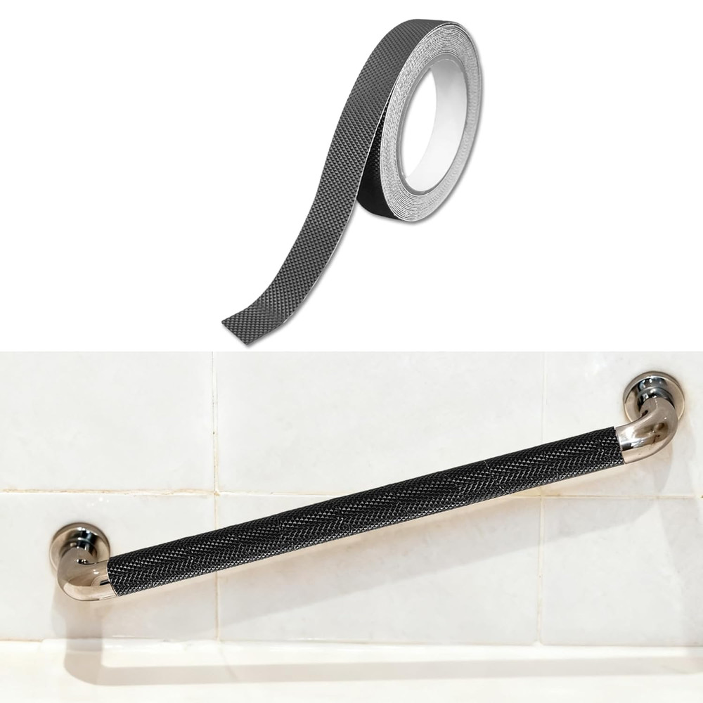 0.71inch*20ft Non-Slip Tape for Bathtubs and Showers Grab Bars, Stainless Ste…