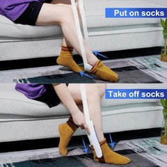 Comfort-Fit Sock Aid Device for Seniors – Effortless Sock Application, Dark Blue