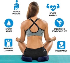 Gel Memory Foam Seat Cushion Chair Car Seat Pad f Long Sitting Pressure Relief