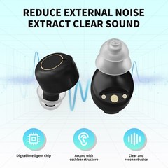 Rechargeable Digital Invisible Hearing Amplifier Sound Collector Touch Control