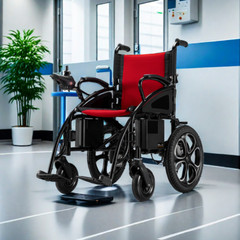 500W All Terrain Electric Wheelchair Heavy Duty Foldable Mobility Wheelchair