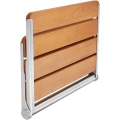 Folding Teak Shower Seat Shower Chair 20.9″ x 16″ Wall Mounted, 500 lbs Capacity