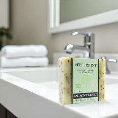Plantlife Peppermint 3-Pack Bar Soap – Moisturizing And Soothing Soap For Your